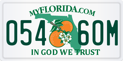FL license plate 0546OM