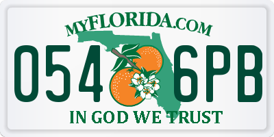 FL license plate 0546PB