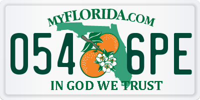 FL license plate 0546PE