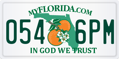 FL license plate 0546PM
