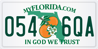 FL license plate 0546QA