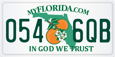 FL license plate 0546QB