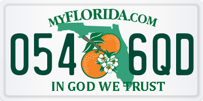 FL license plate 0546QD