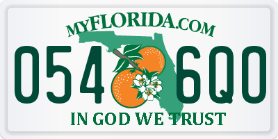 FL license plate 0546QO