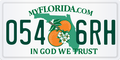FL license plate 0546RH