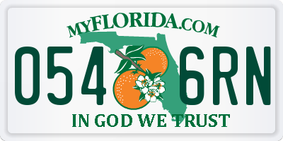 FL license plate 0546RN