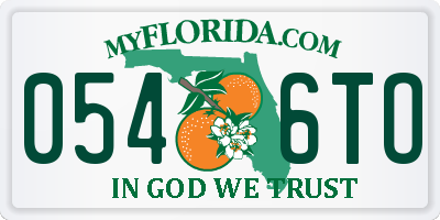 FL license plate 0546TO