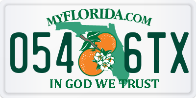 FL license plate 0546TX