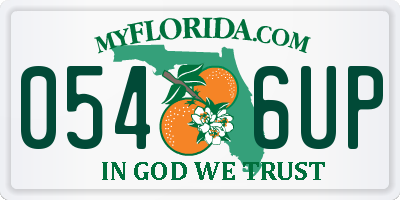 FL license plate 0546UP