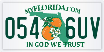 FL license plate 0546UV