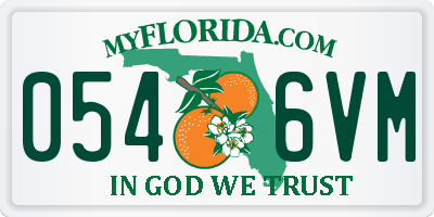 FL license plate 0546VM