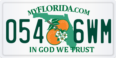 FL license plate 0546WM