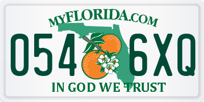 FL license plate 0546XQ