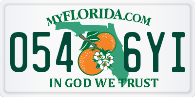 FL license plate 0546YI
