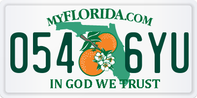 FL license plate 0546YU