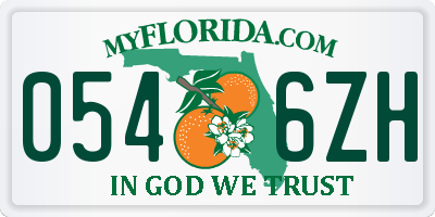 FL license plate 0546ZH