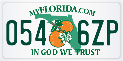 FL license plate 0546ZP