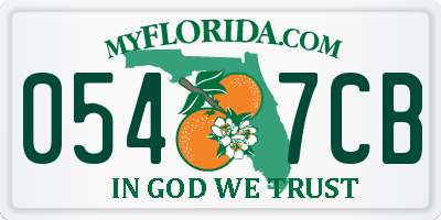 FL license plate 0547CB