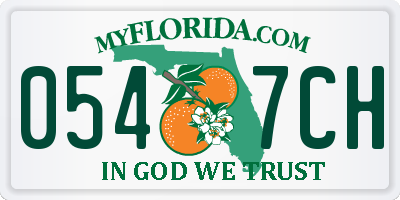 FL license plate 0547CH