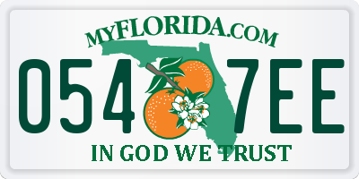 FL license plate 0547EE