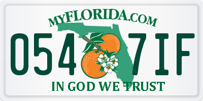 FL license plate 0547IF