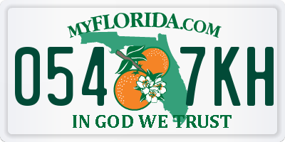 FL license plate 0547KH
