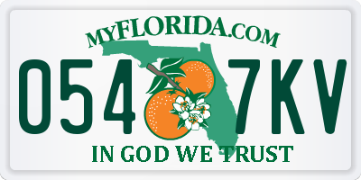 FL license plate 0547KV