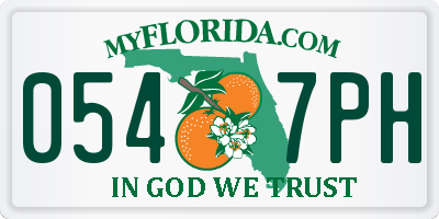 FL license plate 0547PH