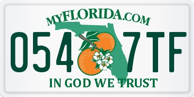 FL license plate 0547TF