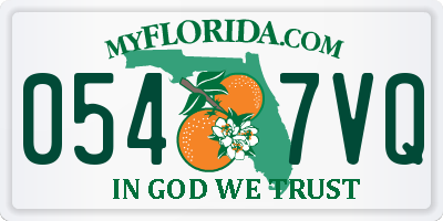 FL license plate 0547VQ