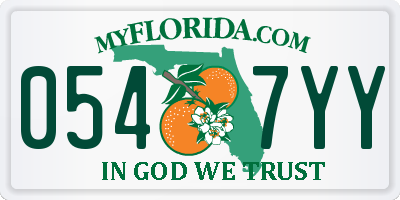 FL license plate 0547YY