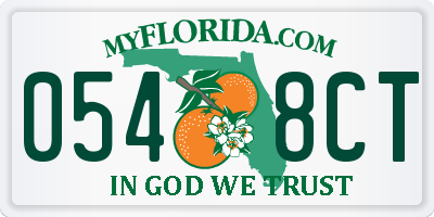 FL license plate 0548CT