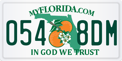 FL license plate 0548DM