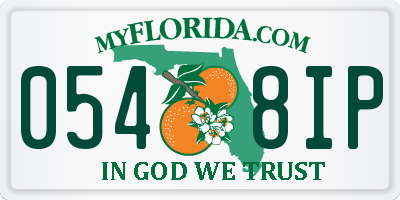 FL license plate 0548IP