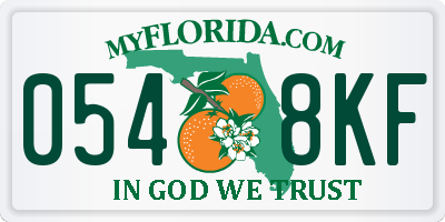 FL license plate 0548KF