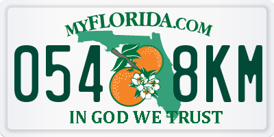 FL license plate 0548KM