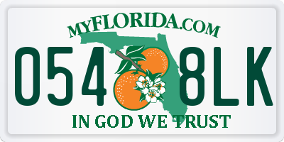 FL license plate 0548LK