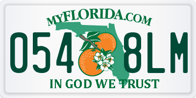 FL license plate 0548LM