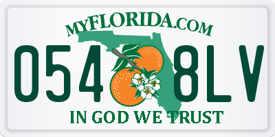 FL license plate 0548LV