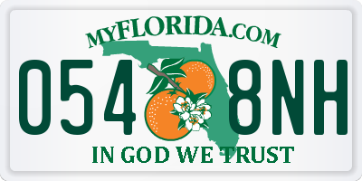 FL license plate 0548NH