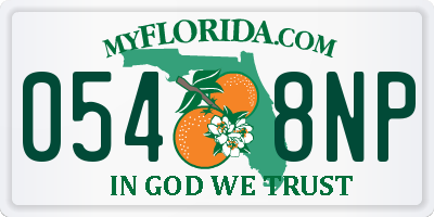 FL license plate 0548NP