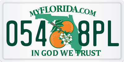 FL license plate 0548PL