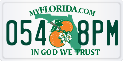 FL license plate 0548PM