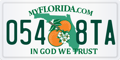 FL license plate 0548TA