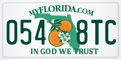 FL license plate 0548TC