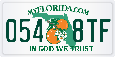 FL license plate 0548TF