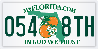 FL license plate 0548TH