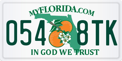 FL license plate 0548TK