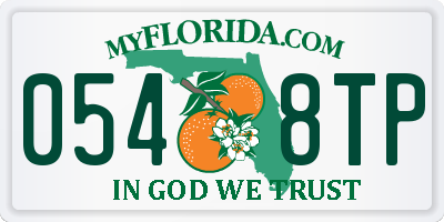 FL license plate 0548TP