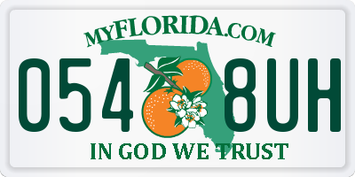 FL license plate 0548UH